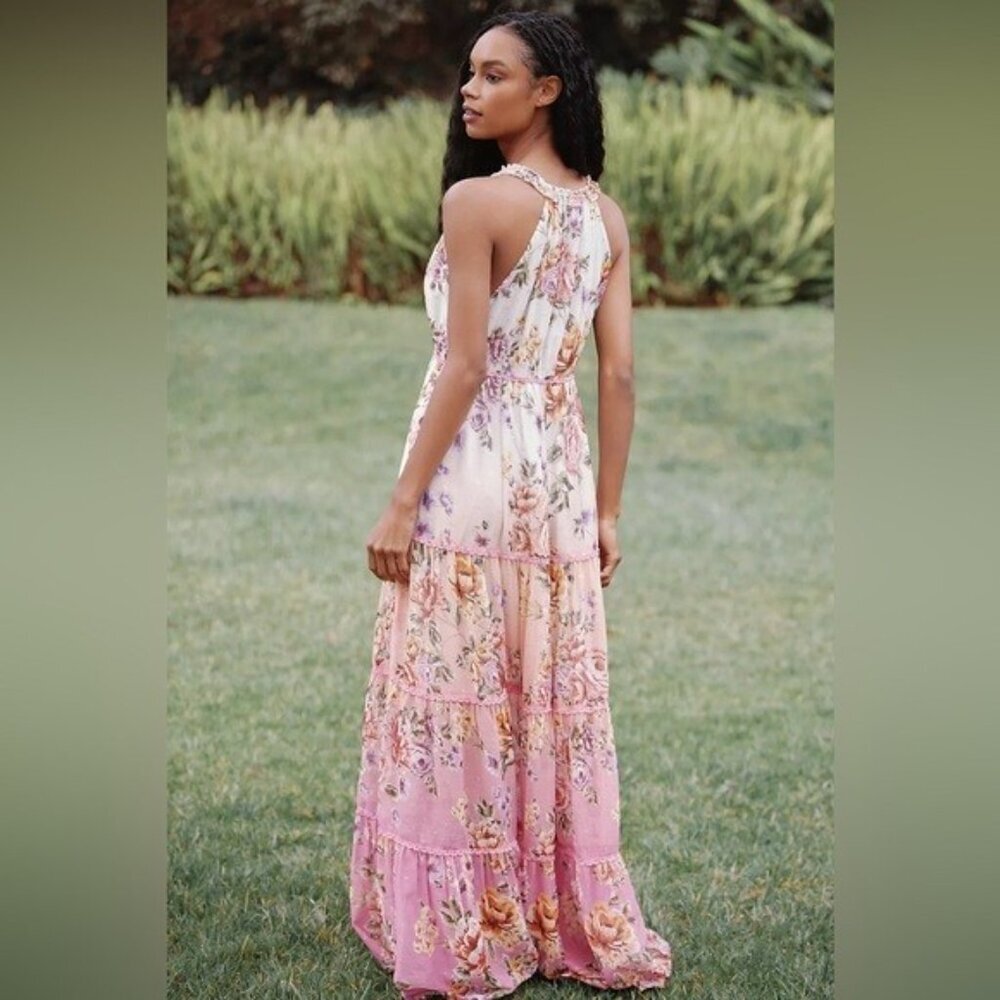 NWT Size M/L- PQ Swim Tiered Ruffle Maxi Dress (NWT US$ 165) - Picture 5 of 16